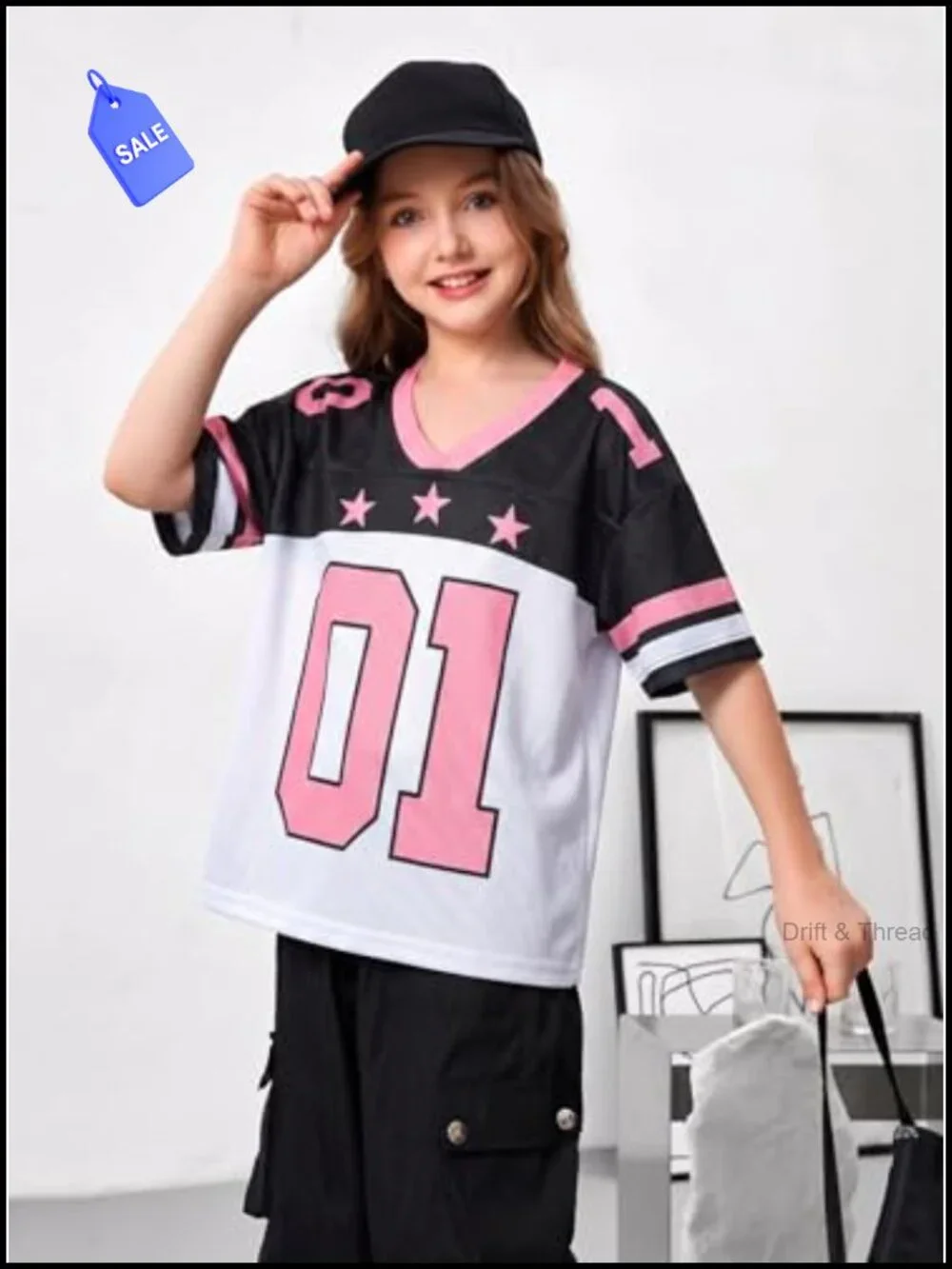 Girls Boys Kids Soccer Jersey Mesh V Neck Short Sleeve Sport Tee